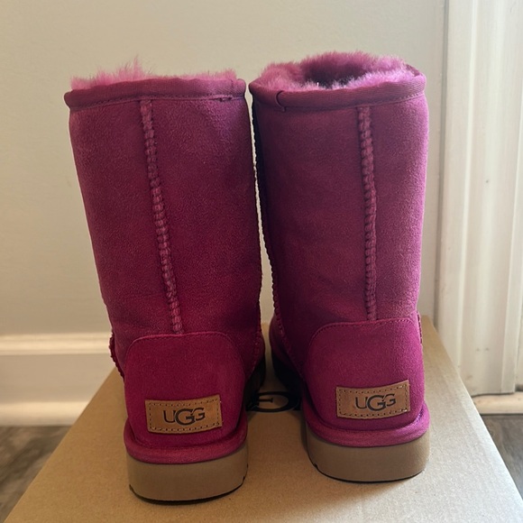 UGG Pink Classic Short II Boots - Picture 5 of 12